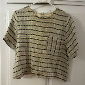 Ace & Jig Cropped Blouse Medium